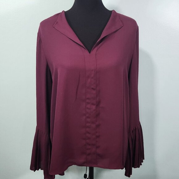 London Times Purple Flare Sleeve Blouse Large
Lot I - Picture 1 of 4